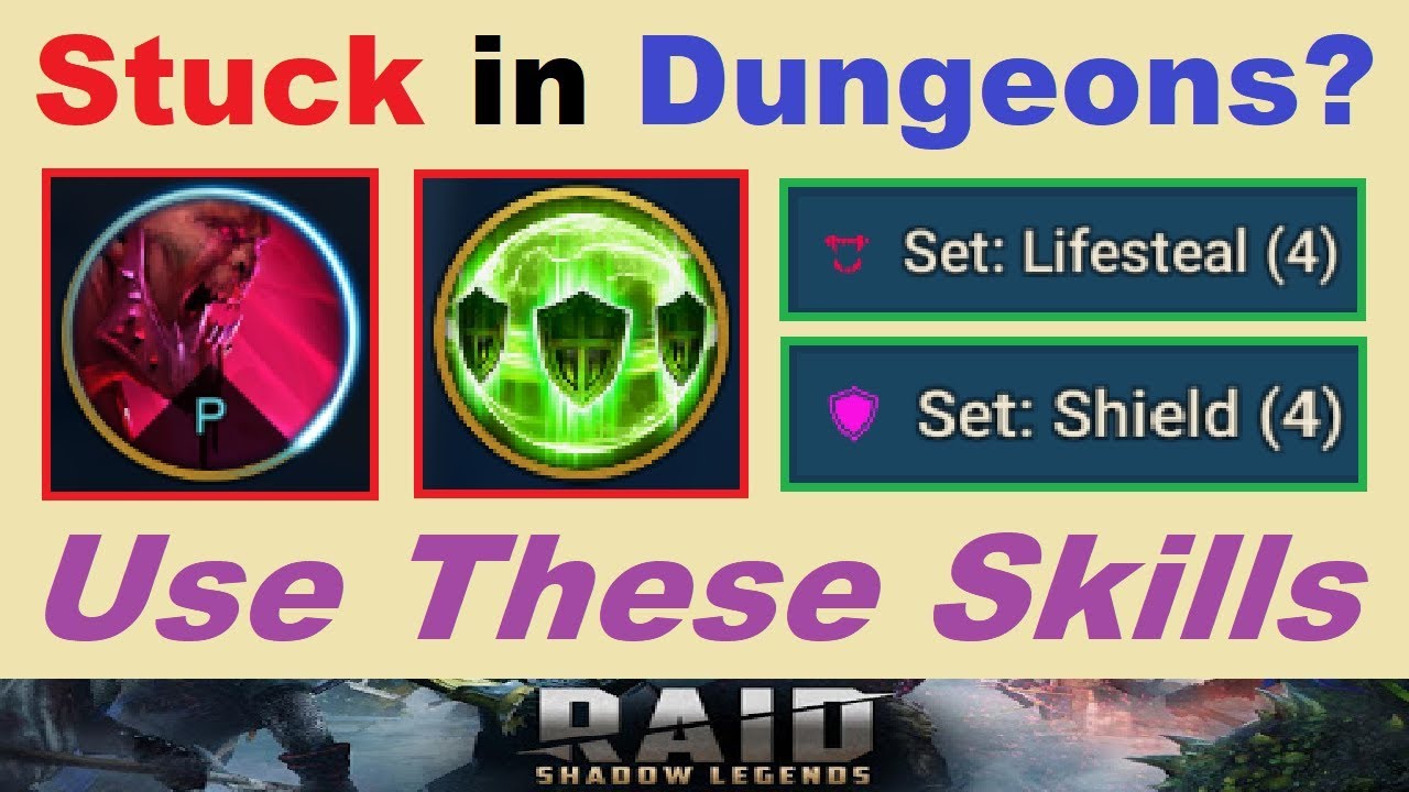 STUCK in Dungeons?.. Use ~THESE~ Skills!.. (Dungeon Progression Guide for RAID: Shadow Legends)