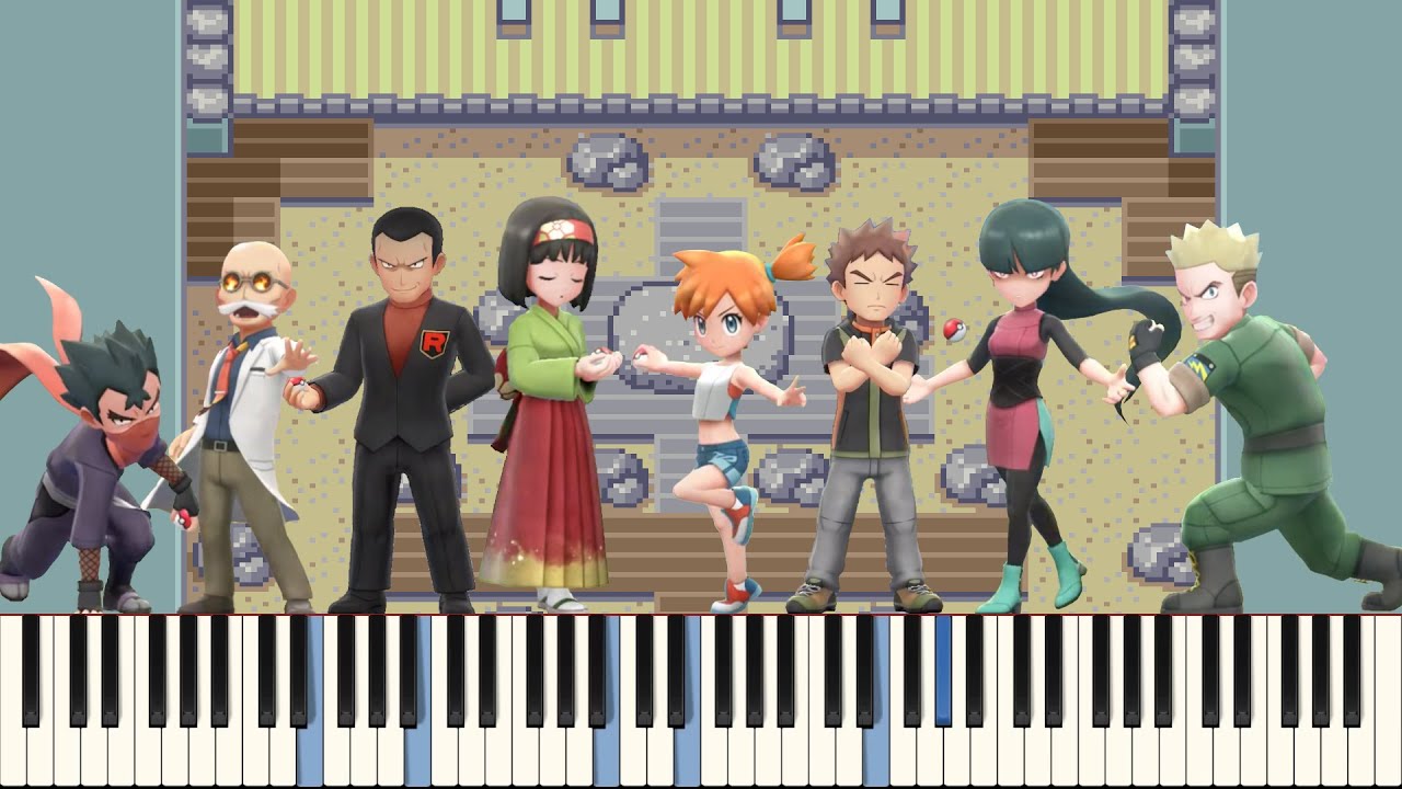 Gym Theme - Pokémon FireRed & LeafGreen OST - Piano - Midified