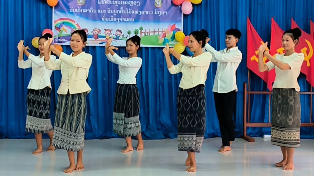 ບົດຟ້ອນ: ເພງ welcome to Laos ເວວຄຳປະເທດລາວ (เววคำปะเทดลาว) ຈາກນ້ອງນັກຮຽນ ມໍຕົ້ນ ແກ້ງກອກເຫນືອ
