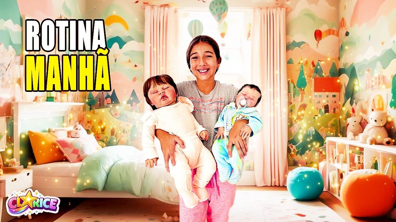 ROTINA DA MANHÃ COM A HELENA E O RAVI / UNIVERSO DA CLARICE