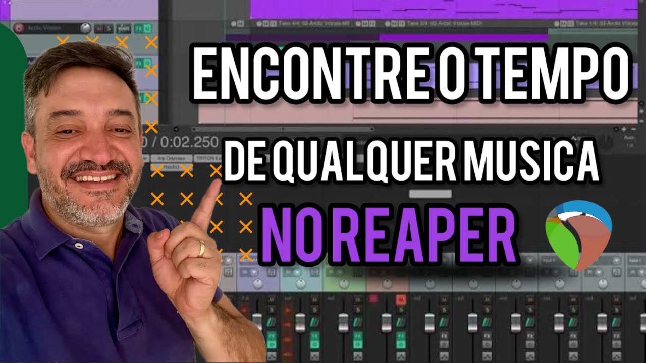 TUTORIAL DE COMO ENCONTRAR O TEMPO/BPM DE UMA MÚSICA NO REAPER #aula