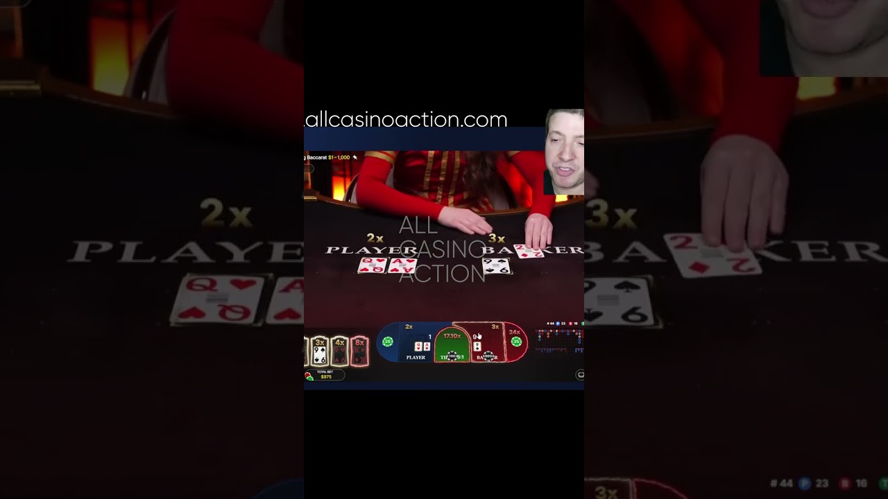 INCREDIBLE MASSIVE MULTIPLIER HIT FOR A HUGE WIN ON EXTREME LIGHTNING BACCARAT!!  #allcasinoaction