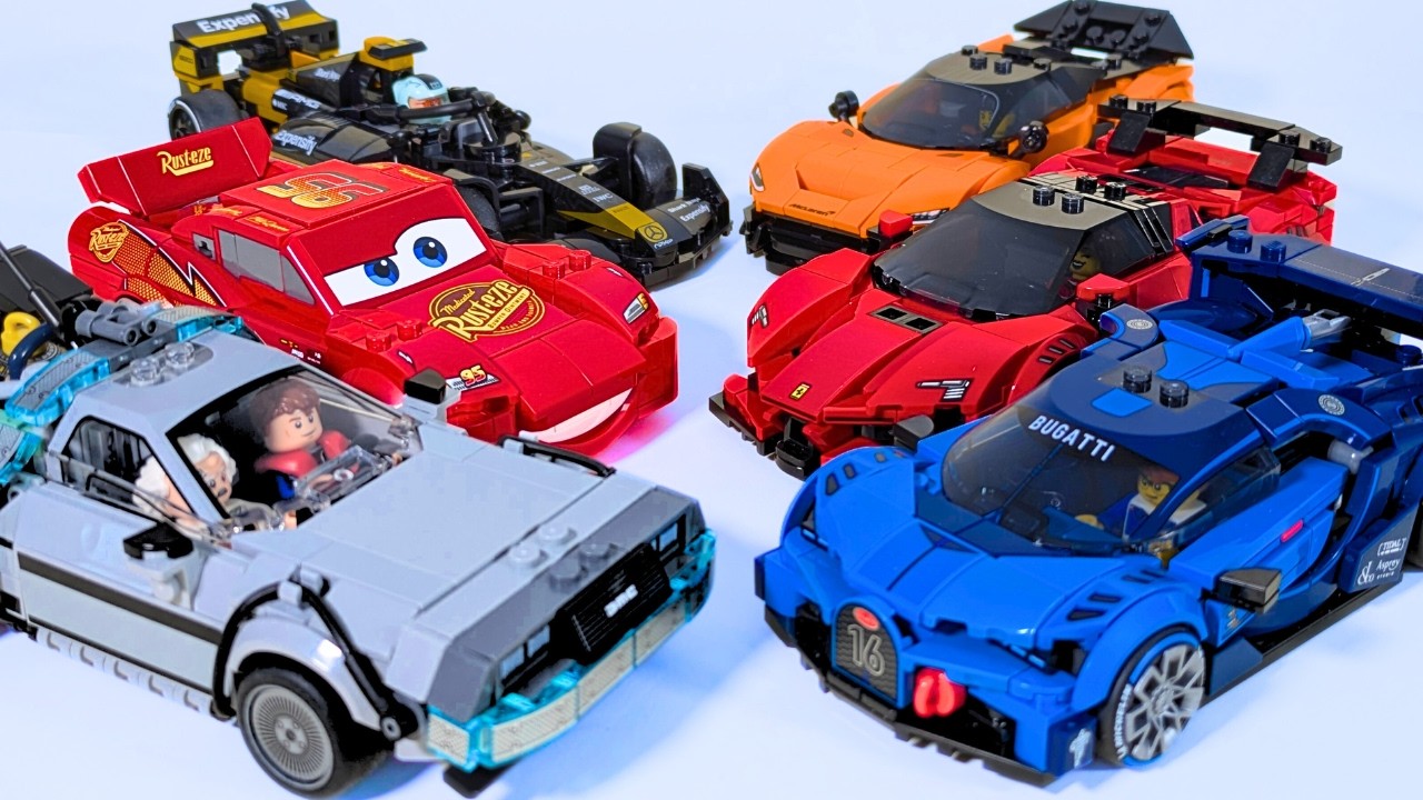 Six 2026 LEGO Speed Champions Speed Build