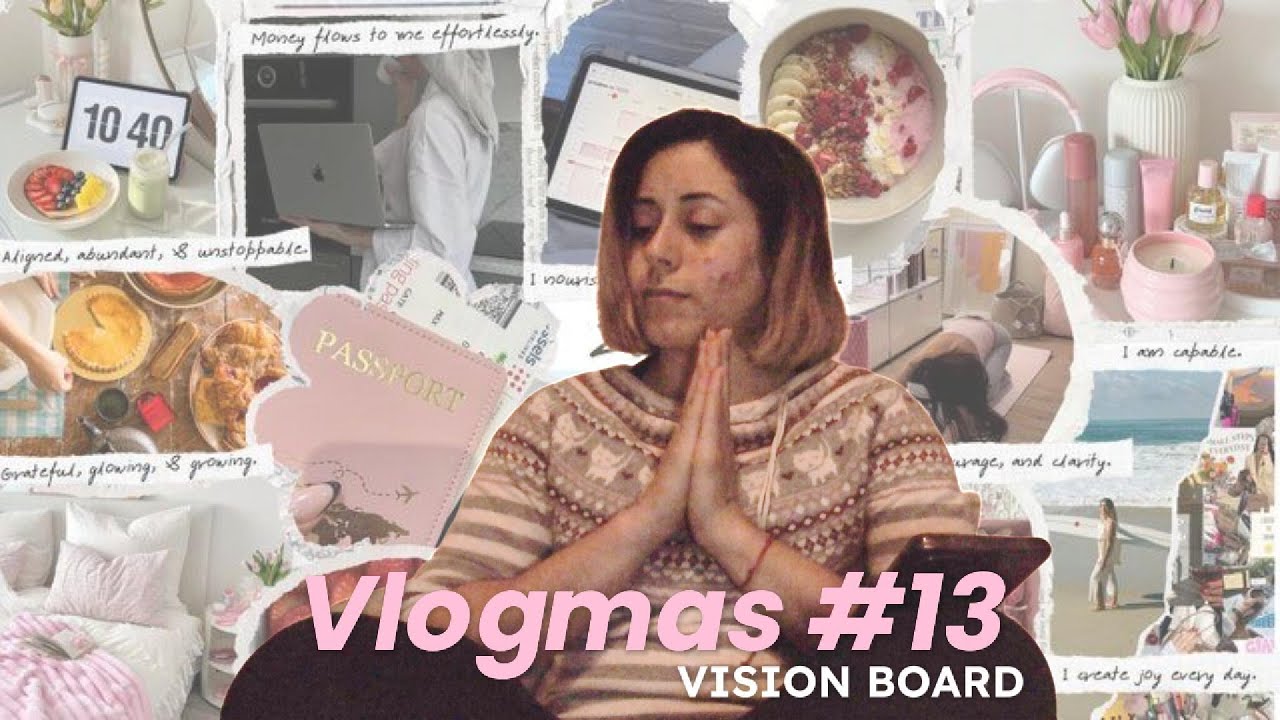 🎄Vlogmas #13🎄 // ¿Cómo hacer un VISION BOARD 2026?✨ + comenzando el mio...