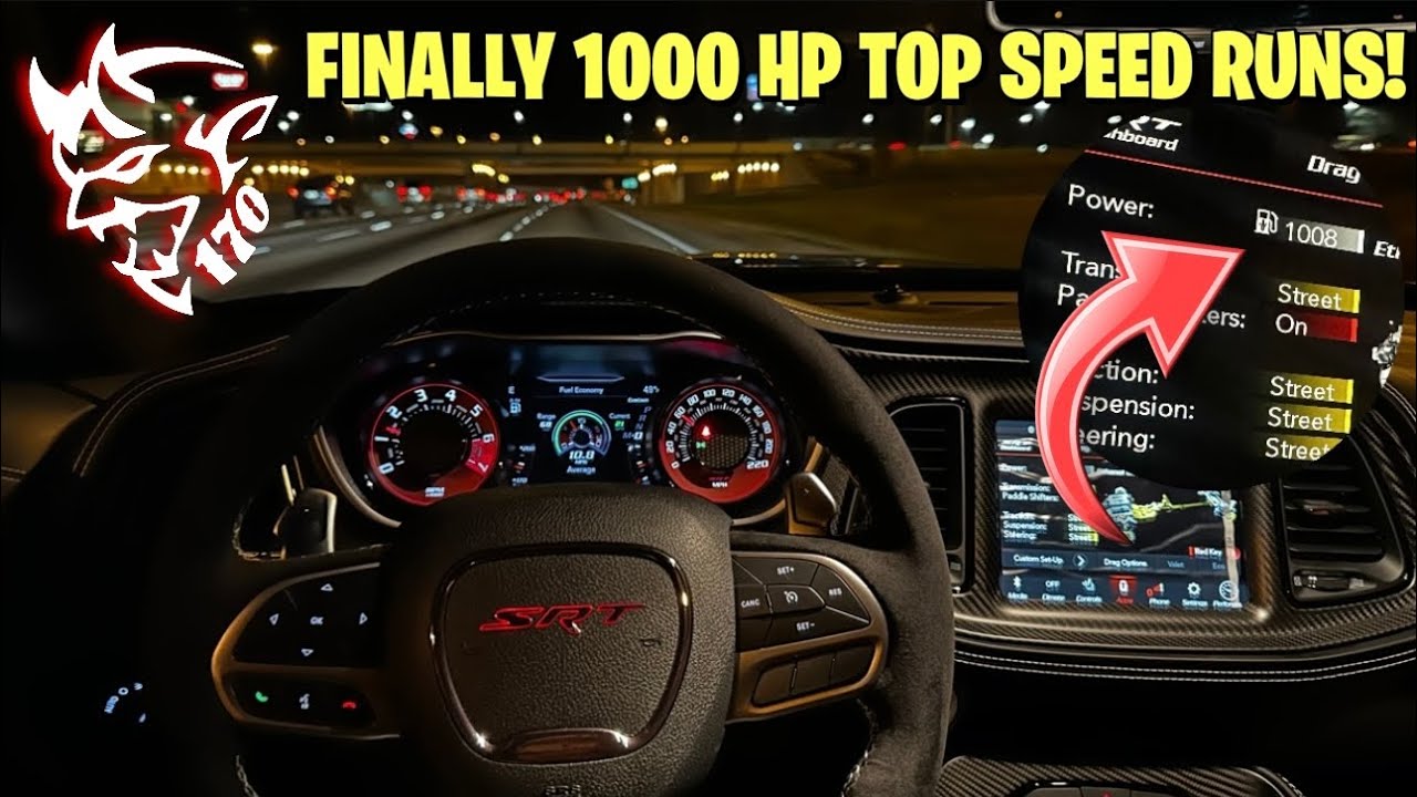 FIRST 1000+ HP TOP SPEEP DEMON 170 POV ON RACING FUEL! *HAD TO OUTRUN POLICE ALLEGEDLY*