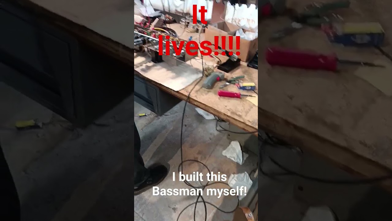 Fender  Bassman clone's first sound! 