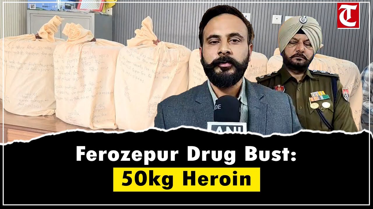 Ferozepur Anti-Narcotics Task Force Arrests Drug Smuggler, Seizes 50kg Heroin