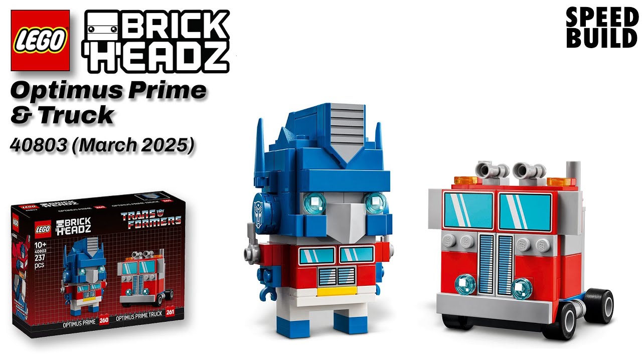 LEGO Transformers Optimus Prime & Truck - 40803 Brickheadz Speed Build