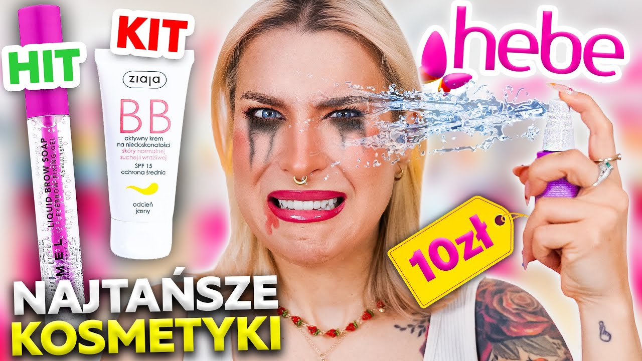 &diams; TESTUJĘ NAJTAŃSZE KOSMETYKI Z HEBE! &diams; Agnieszka Grzelak Beauty