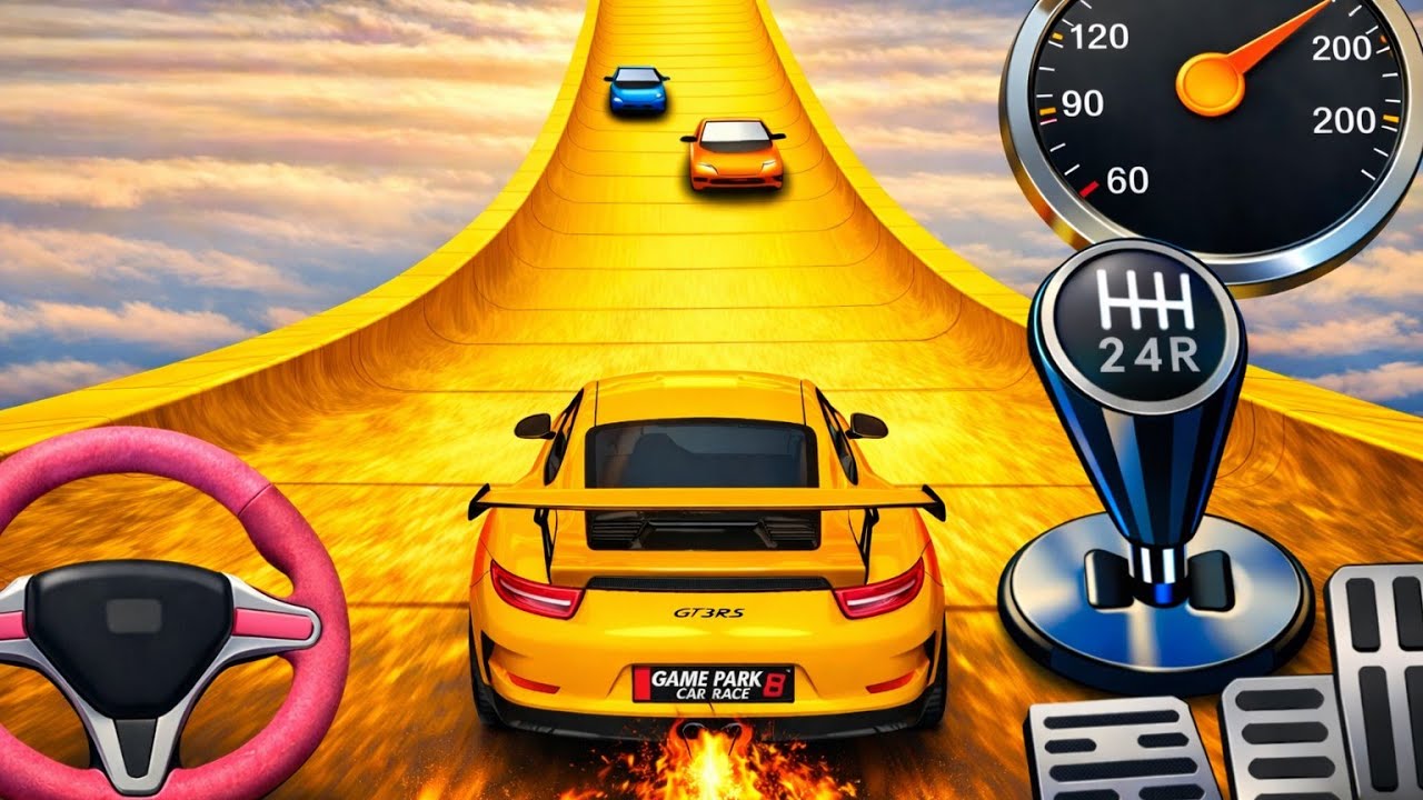 Ramp Car Racing Game - Impossible Gameplay - Car Game 3d - Mega Ramp Car Racing Game - Android Game 