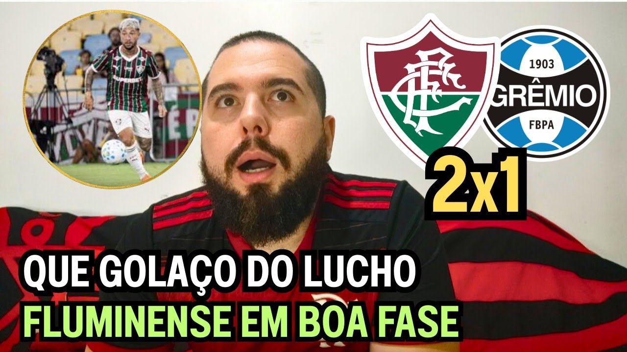 REACT MELHORES MOMENTOS FLUMINENSE 2X1 GRÊMIO - FLUMINENSE LARGA COM VITÓRIA 