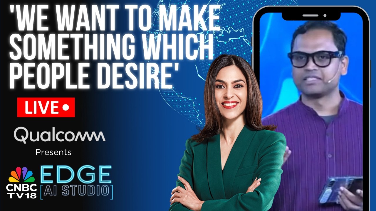 India AI Summit LIVE |  CNBC-TV18 In Conversation With Pratyush Kumar, Co-Founder, Sarvam AI