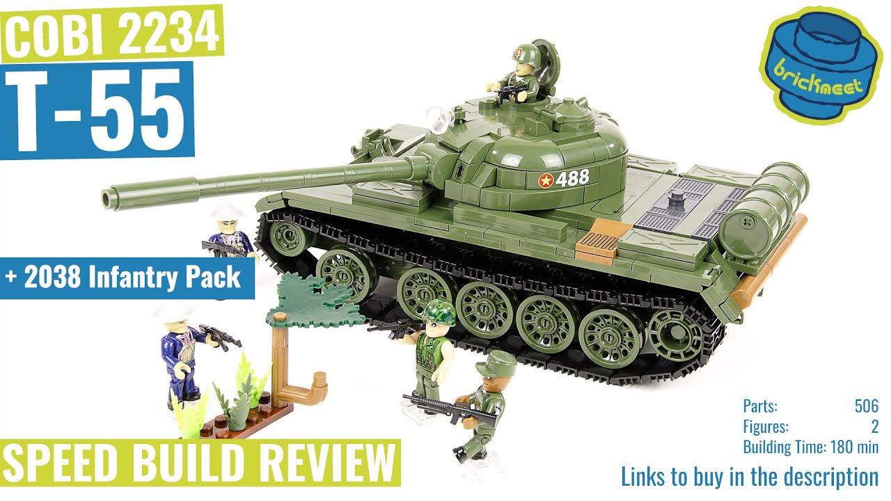 COBI 2234 T-55 + 2038 Infantry Pack - Speed Build Review