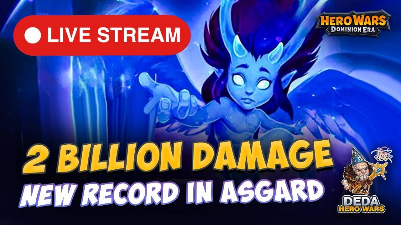 Record Asgard hit. 2 billion damage vs Osh. Absolute best damage with manual fight. Hero-Wars.