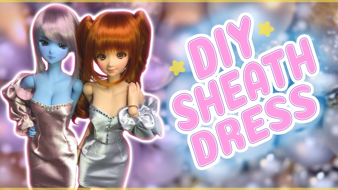 How to sew a Body-con Strapless Dress for Smart Doll // Free Pattern