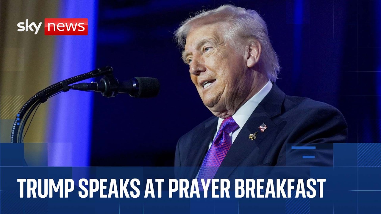 Trump speaks at National Prayer Breakfast in Washington