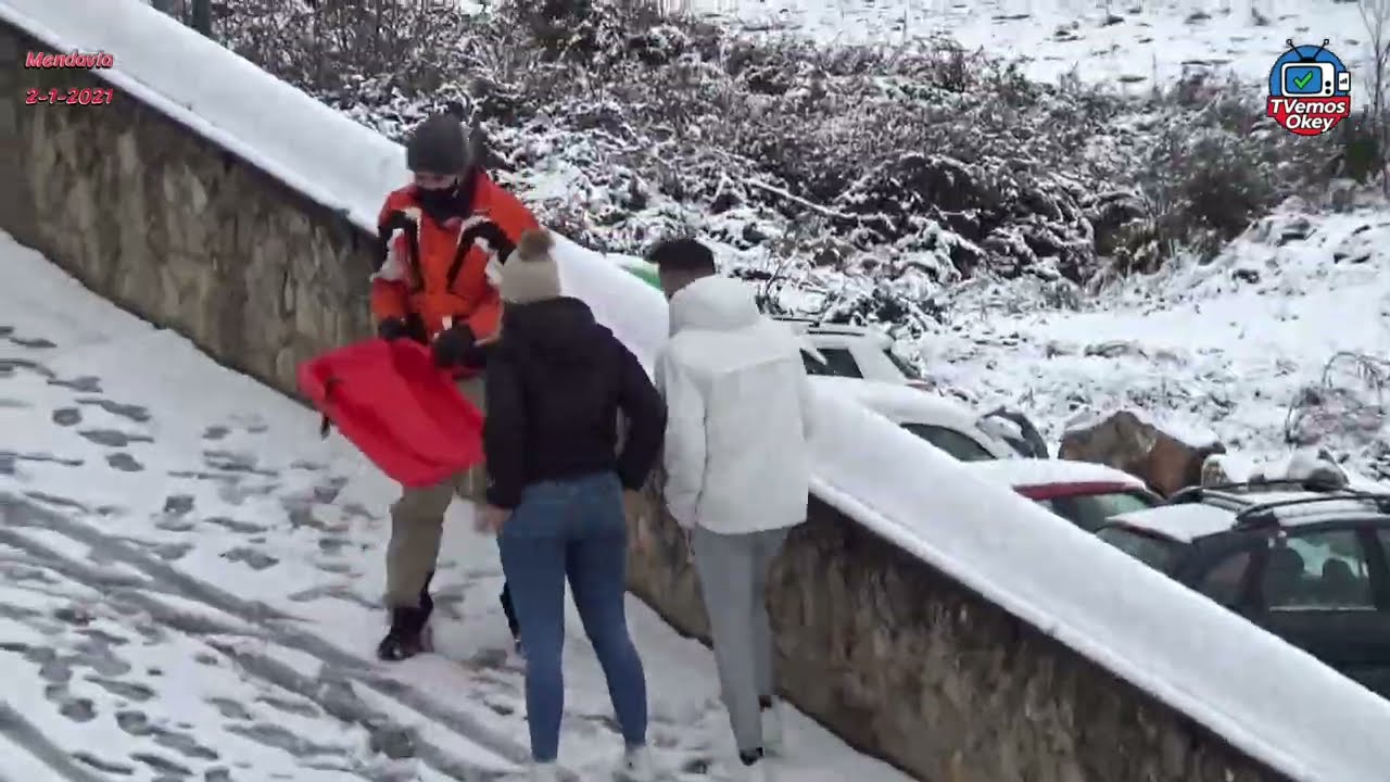 HACE 5 AÑOS MENDAVIA SALE NEVADO, La borrasca Filomena, los días 1 y 2 de enero de 2021 (2ª parte)