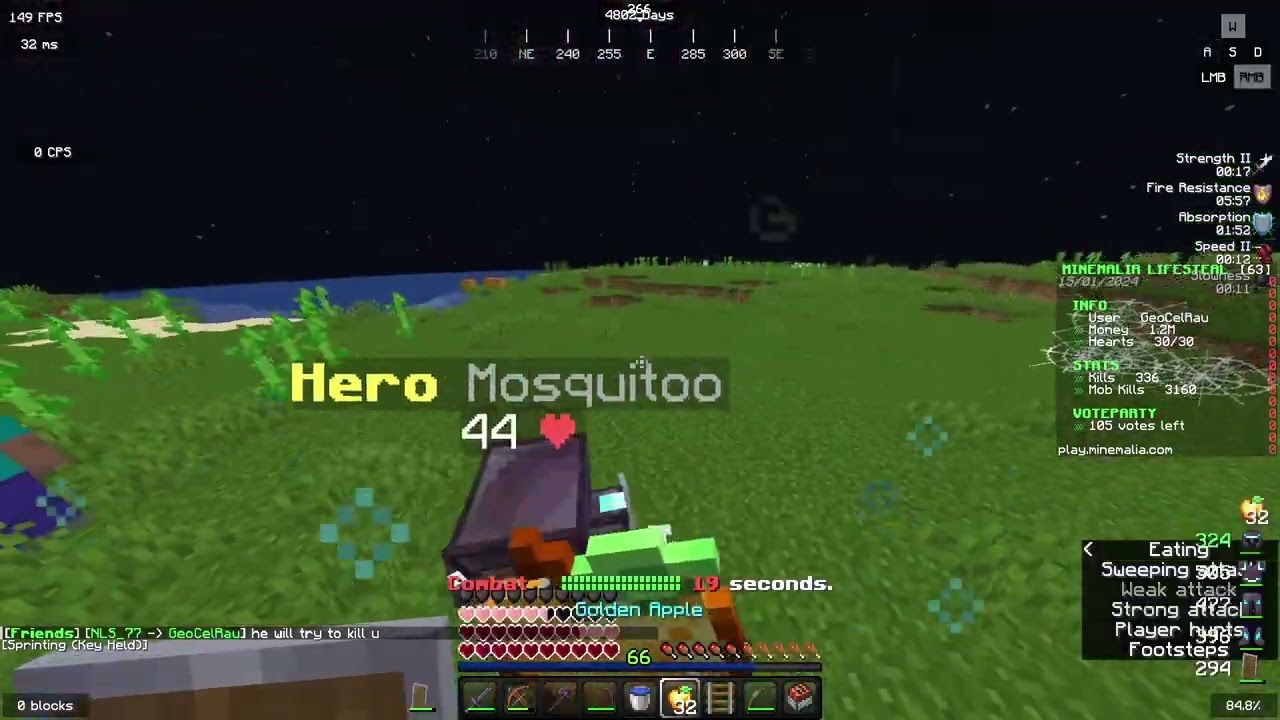 2v1er got karma | Minemalia lifesteal | GeoCelRau