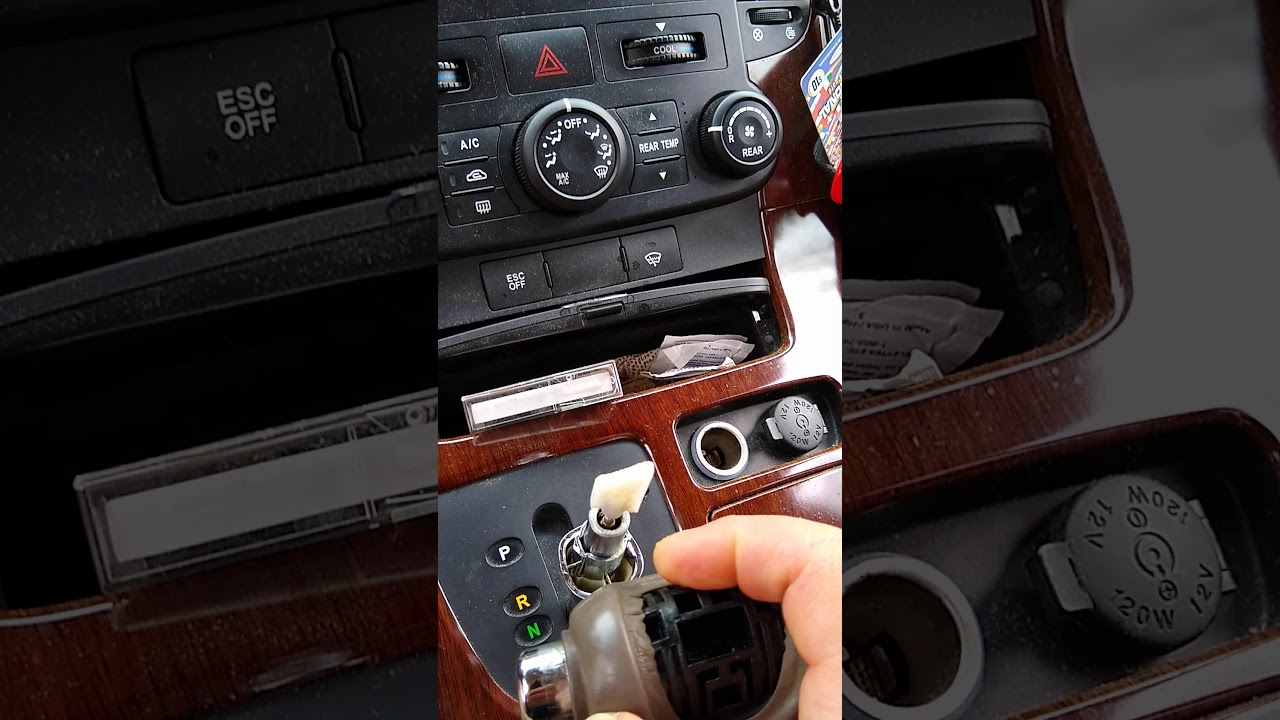 2006 KIA Sedona stuck gear shift solution
