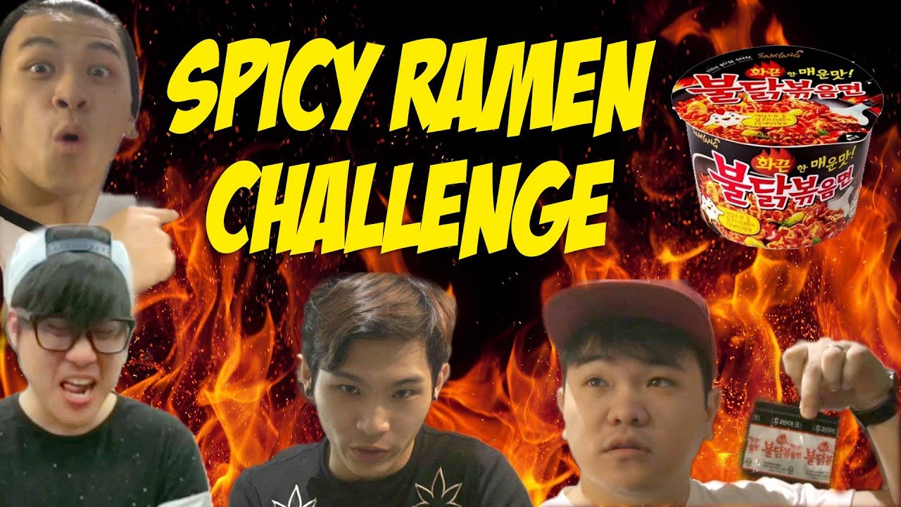 Korean Super Spicy Ramen Challenge (Ft Shawn Lee and Dennis Yin)