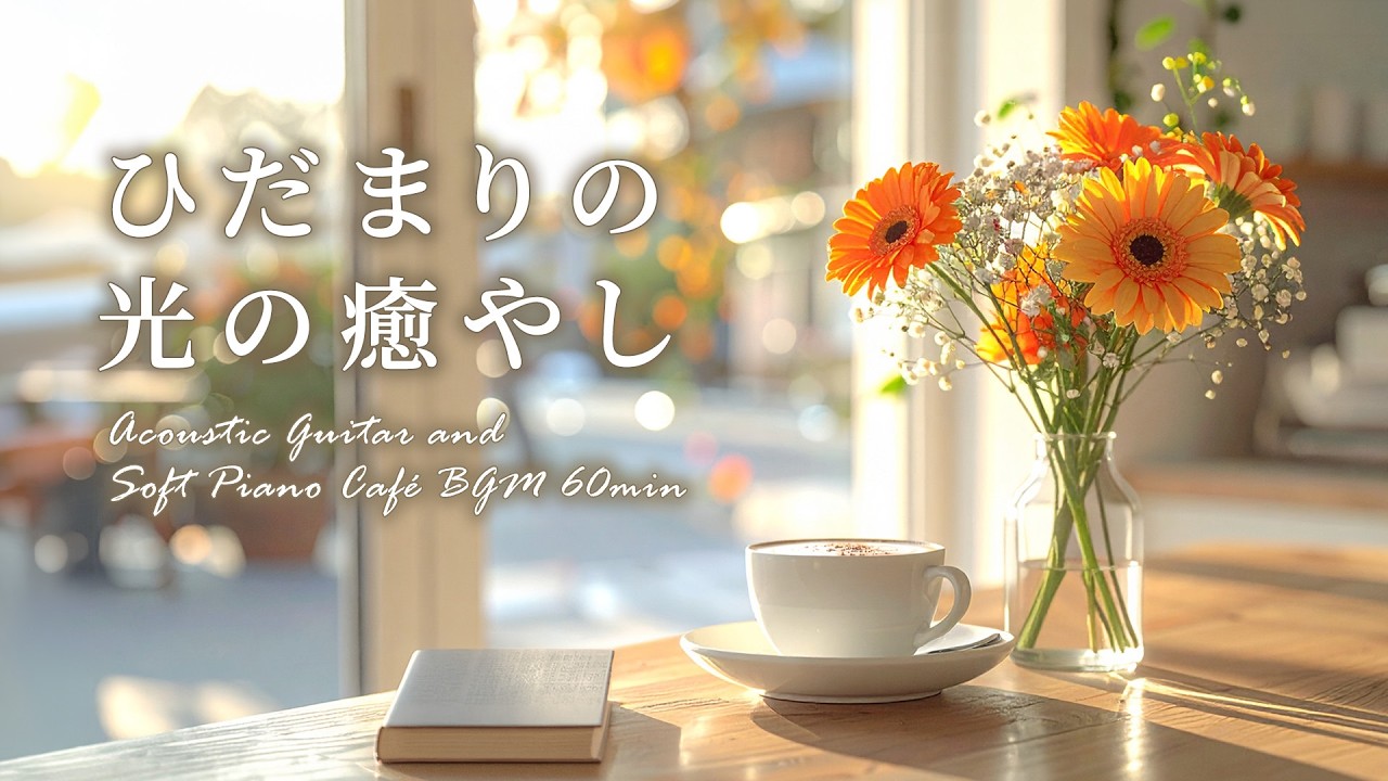 【リラックスカフェBGM】日だまりの休息。窓辺の光と優しい音楽🌸 疲れをリセットするギターとピアノの癒しBGM ｜作業用・読書用・カフェBGM #自律神経を整える #relaxingmusic