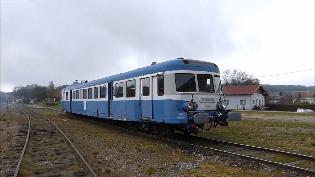 L'x2816 et son mgo en gare de L'Hôpital du Grosbois
