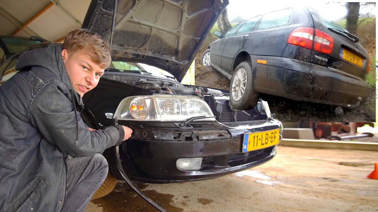 even kijken wat er van de auto over is gebleven na 'het incidentje'