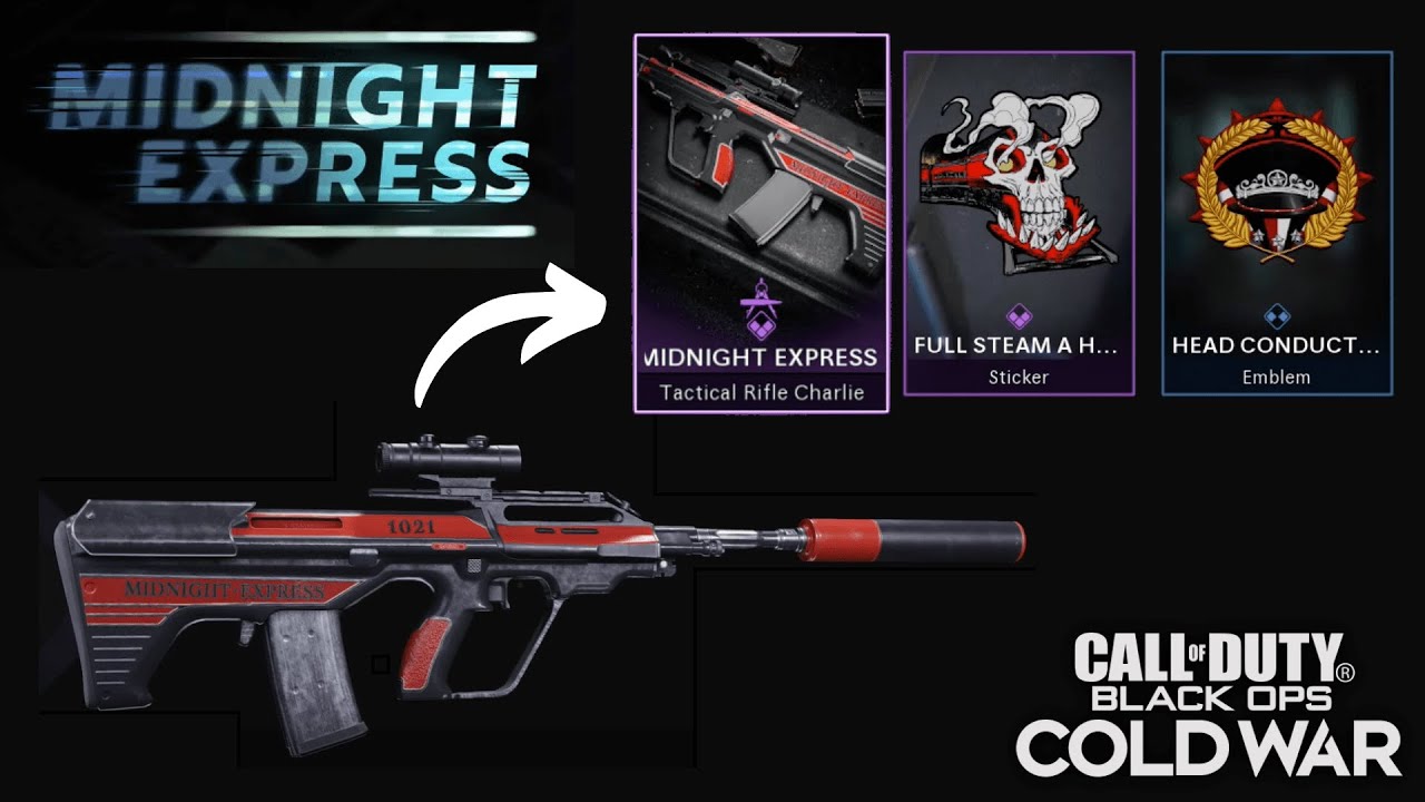 Midnight Express Bundle - AUG Tactical Rifle Weapon Blueprint & MORE!