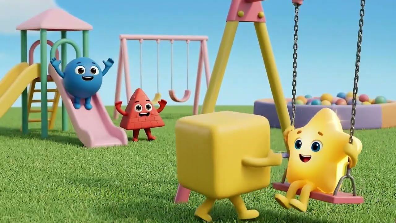 Magic Shape Parade 🌈 | Learn Shapes with Music & Fun | Kids Education Video