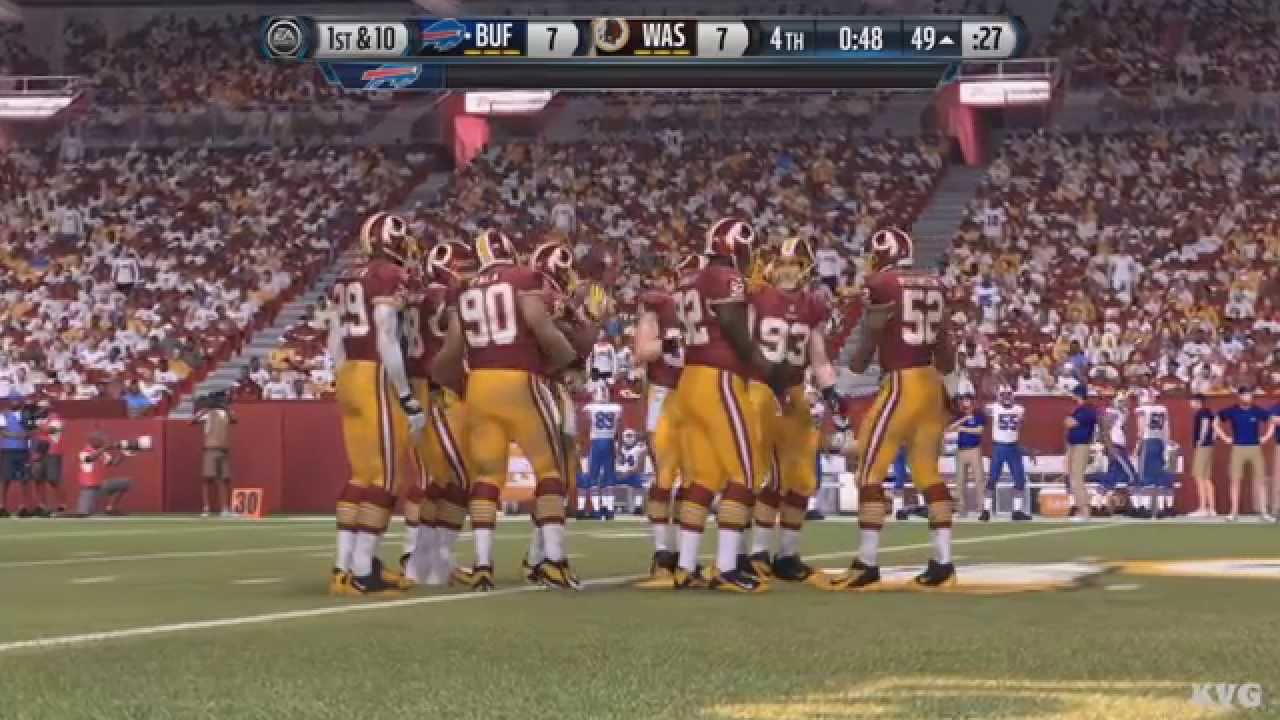 Madden NFL 16 - Buffalo Bills vs Washington Redskins Gameplay (XboxONE HD) [1080p]