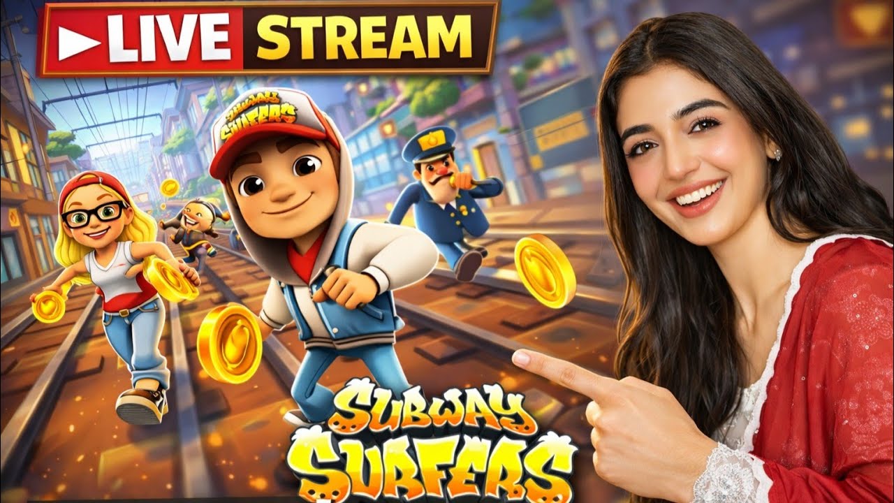 Laiba Khan is Live 🔴 Subway surfers : 👍 Good stream | Playing Solo | Streaming with youtube