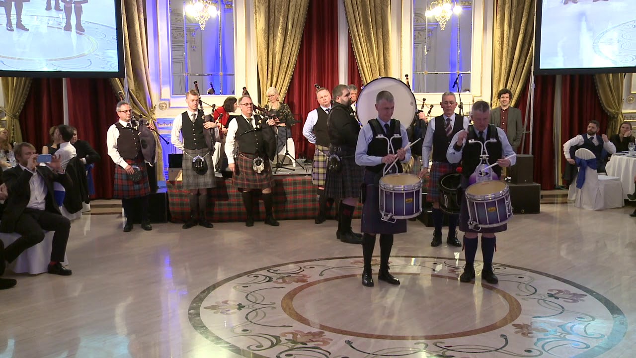 2020 Budapest Burns Supper - Pipe Band performance