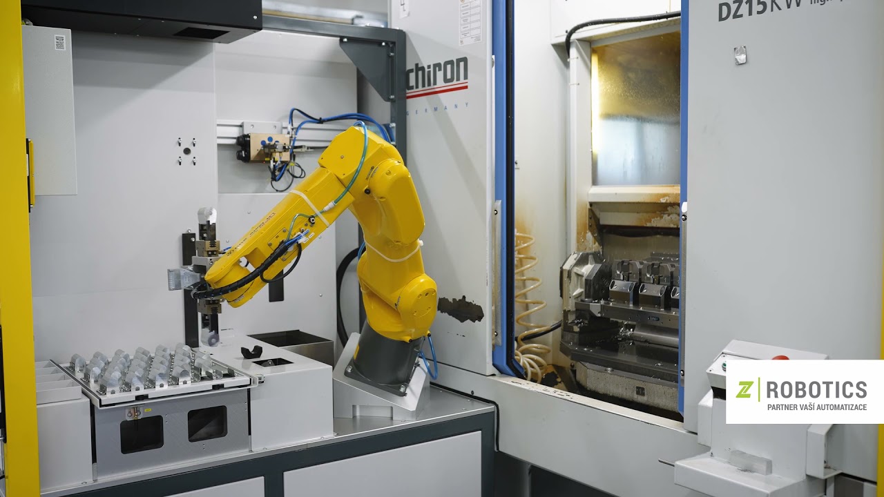 ARM - robotická buňka k CNC strojům