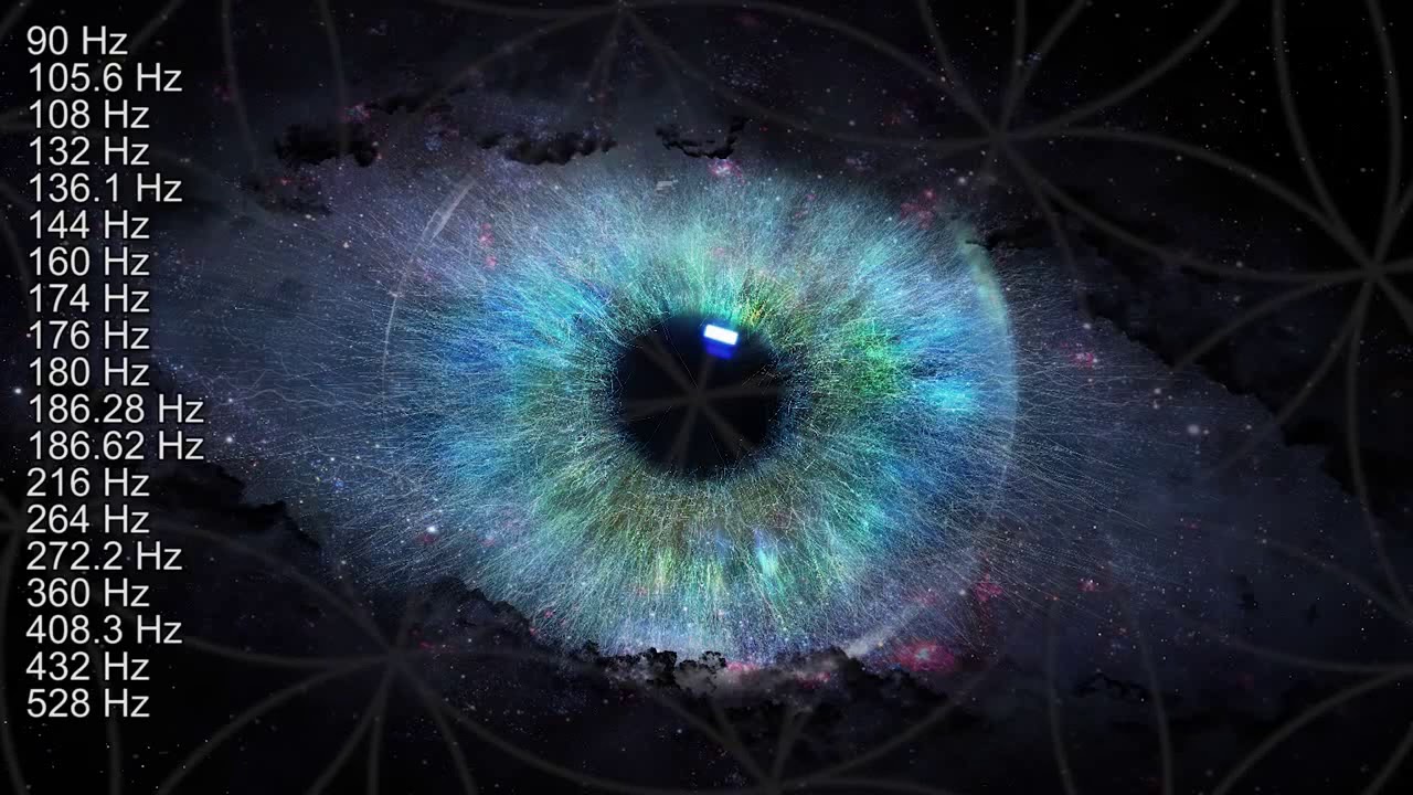 音樂療法 - 眼部癒合 - 銳化視力，整體眼部護理/健康，最深層癒合，++