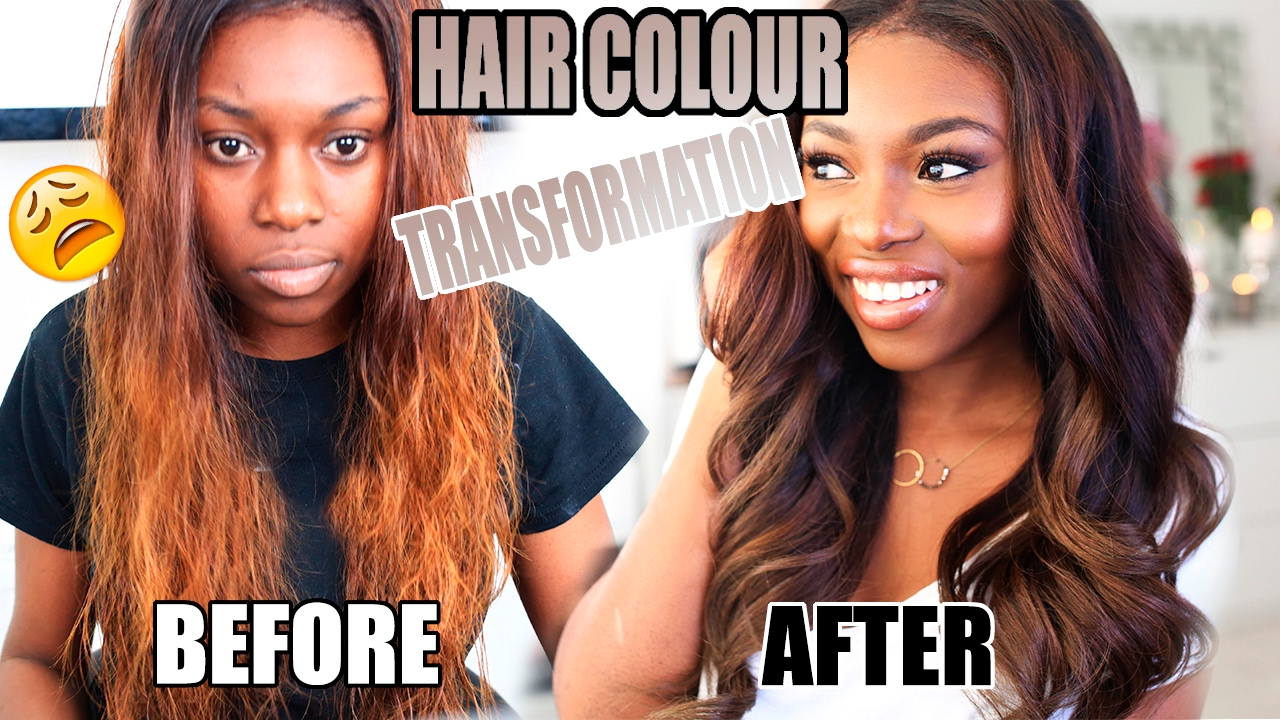 HOW I CHANGED MY HAIR COLOUR AFTER BLEACHING FAIL! HONEY CHOCOLATE BROWN ad