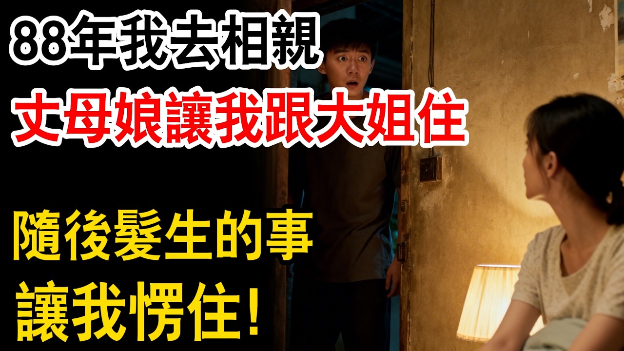 88年我去相親，丈母娘讓我跟大姐住，隨後髮生的事，讓我愣住！#生活經驗 #人生故事 #為人處世 #日常 #人生感悟