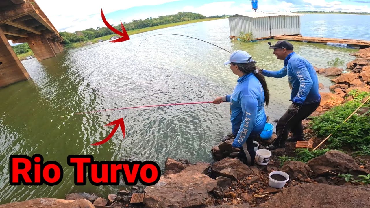 Pescaria no Rio Turvo, a vontade era de pular de cabeça dentro d'água, porque nunca vi...