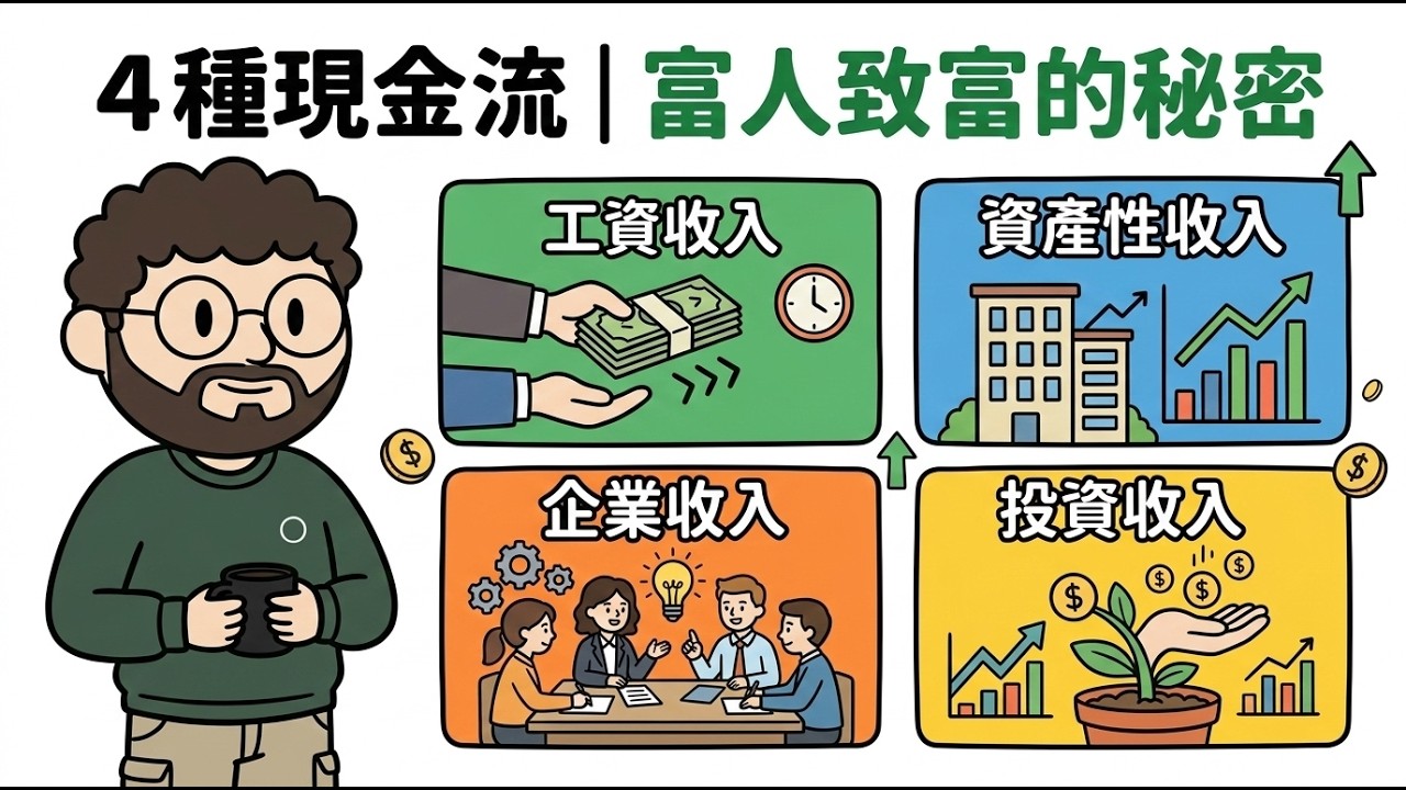 為什麼你月薪5萬，卻比月薪3萬的人更窮？4個現金流真相揭秘