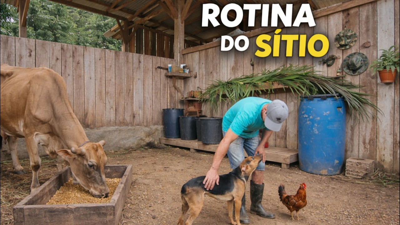 HOJE EU TIVE UMA GRANDE SURPRESA DURANTE A ROTINA DO S&Iacute;TIO