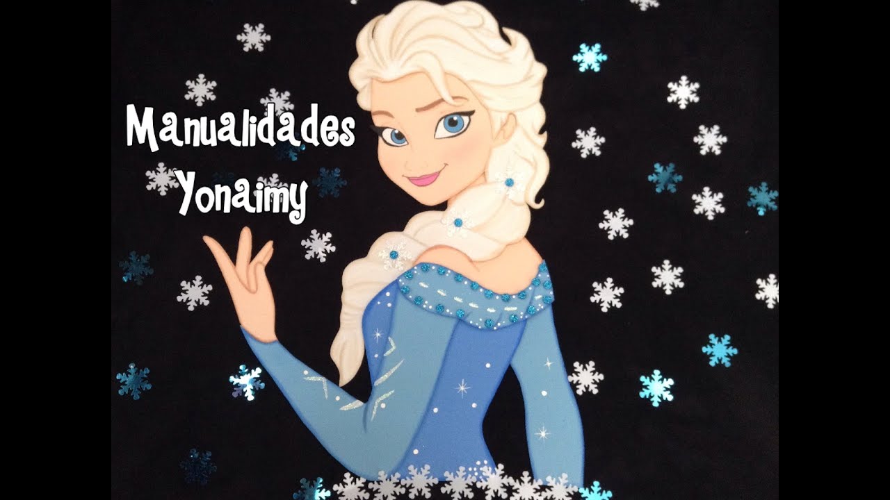 ELSA DE  FROZEN HECHA CON FOAMY O GOMA EVA . 1/2