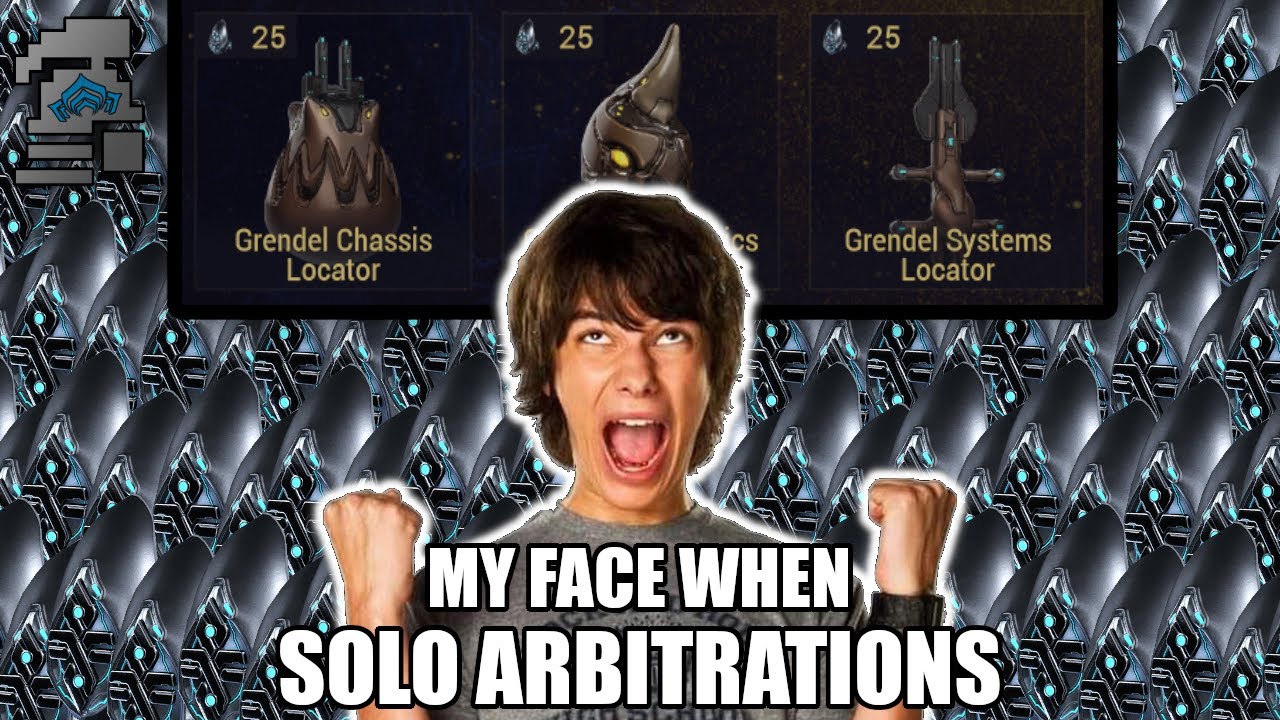 WARFRAME IRON MAN STREAM - SOLO ARBITRATIONS SO I CAN FARM GRENDEL THIS WEEK!!!