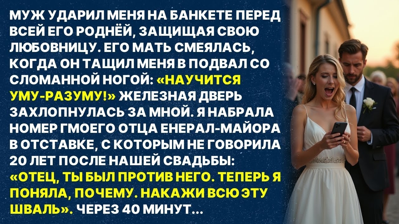 Муж ударил меня и заперл в подвале, но он забыл кто мой отец