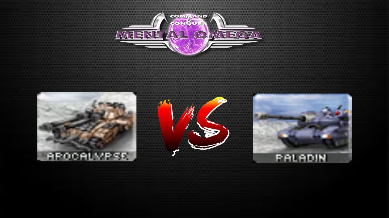 Mental Omega Apocalypse Tank vs Paladin Tank Hunter