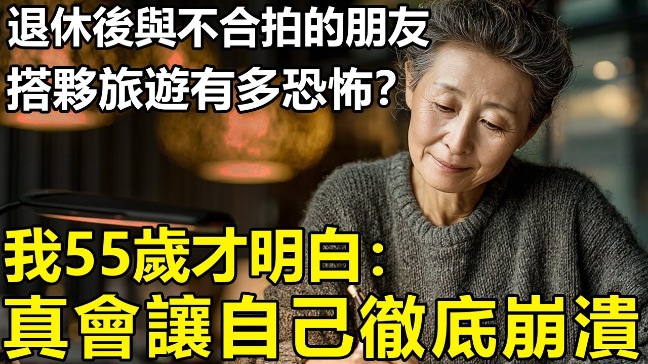 退休後與不合拍的朋友搭夥旅遊有多恐怖？我55歲才明白：找不對出遊對象，會讓自己的心態徹底崩潰！【養老|情感|幸福生活|孝順】