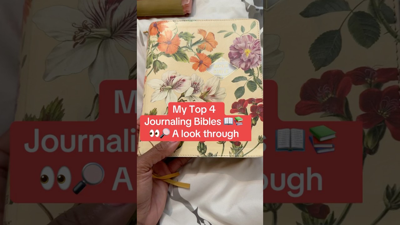 My Top 4 favorite journaling Bibles #biblereview #bible #biblejournaling #biblejournalingcommunity