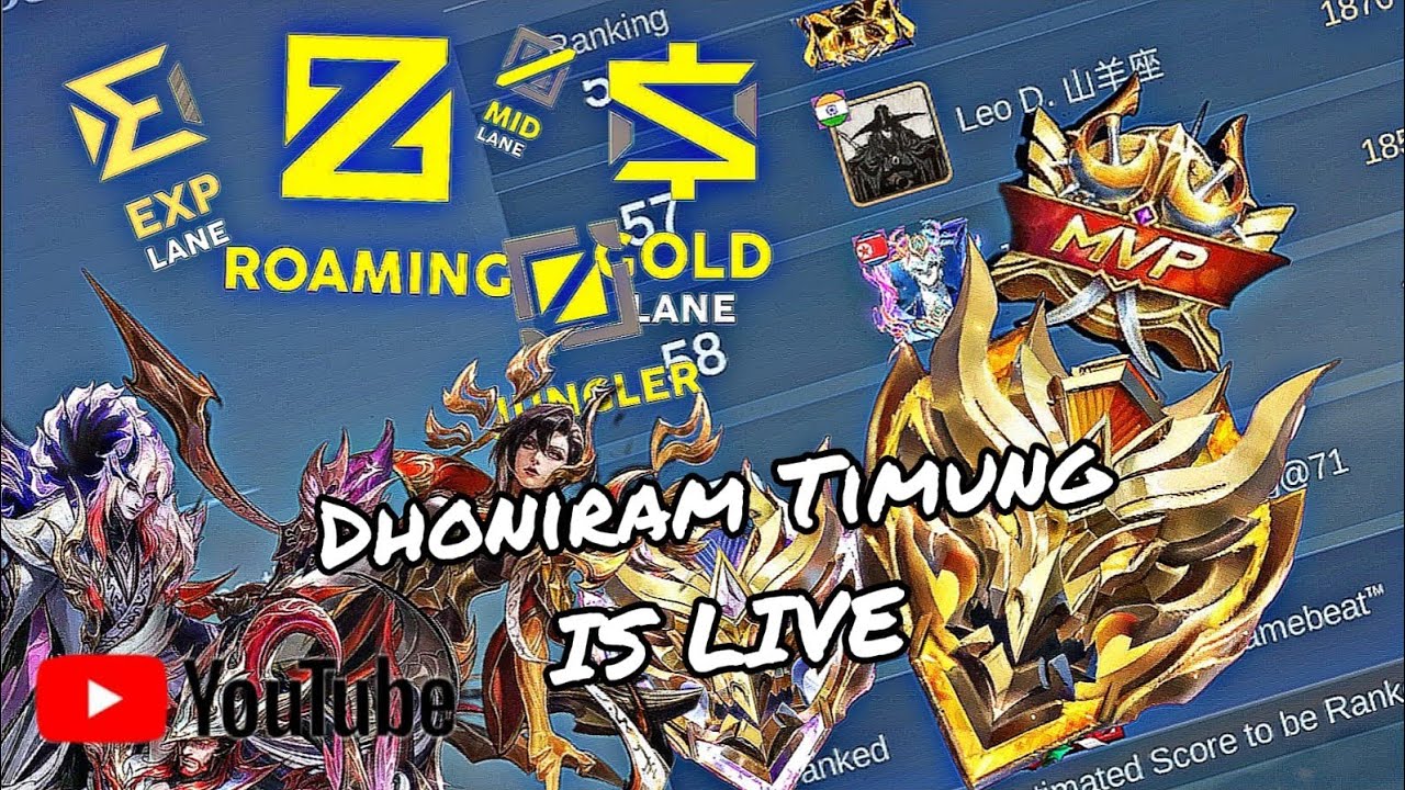 Dhoniram Timung is live! solo rank push to mythical immortal don't forget to subscribe to channel