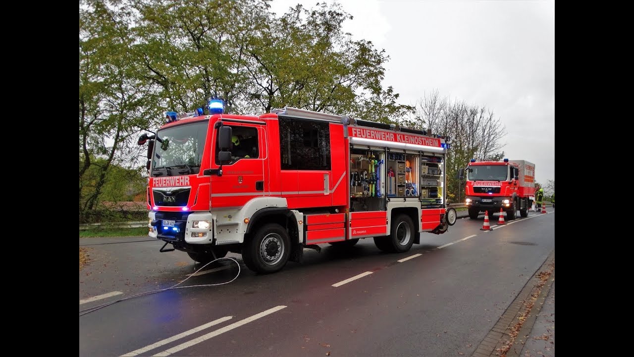 [Schwerer Verkehrsunfall] Feuerwehr Kleinostheim Abschlussübung 2017