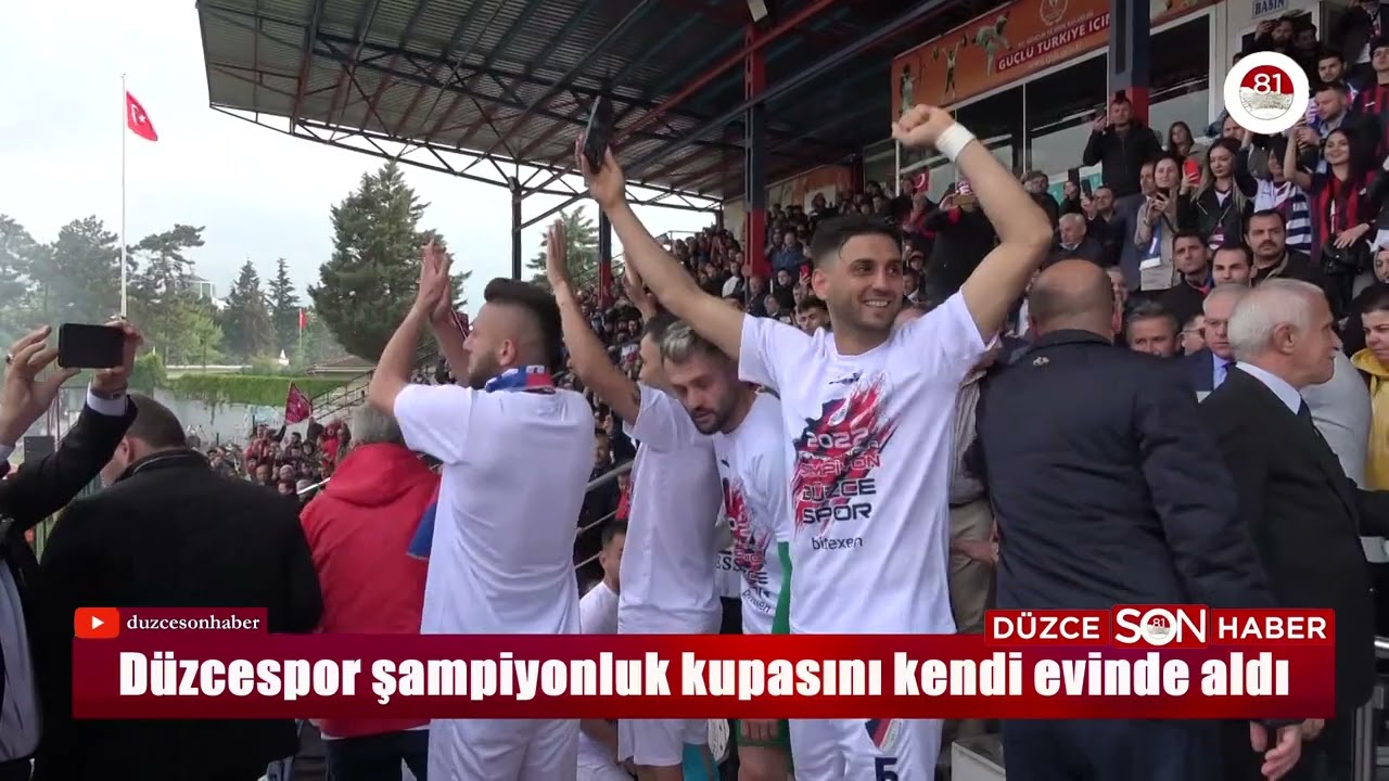 Düzcespor 22 yıl sonra şampiyon oldu ve kupasını kendi evinde aldı