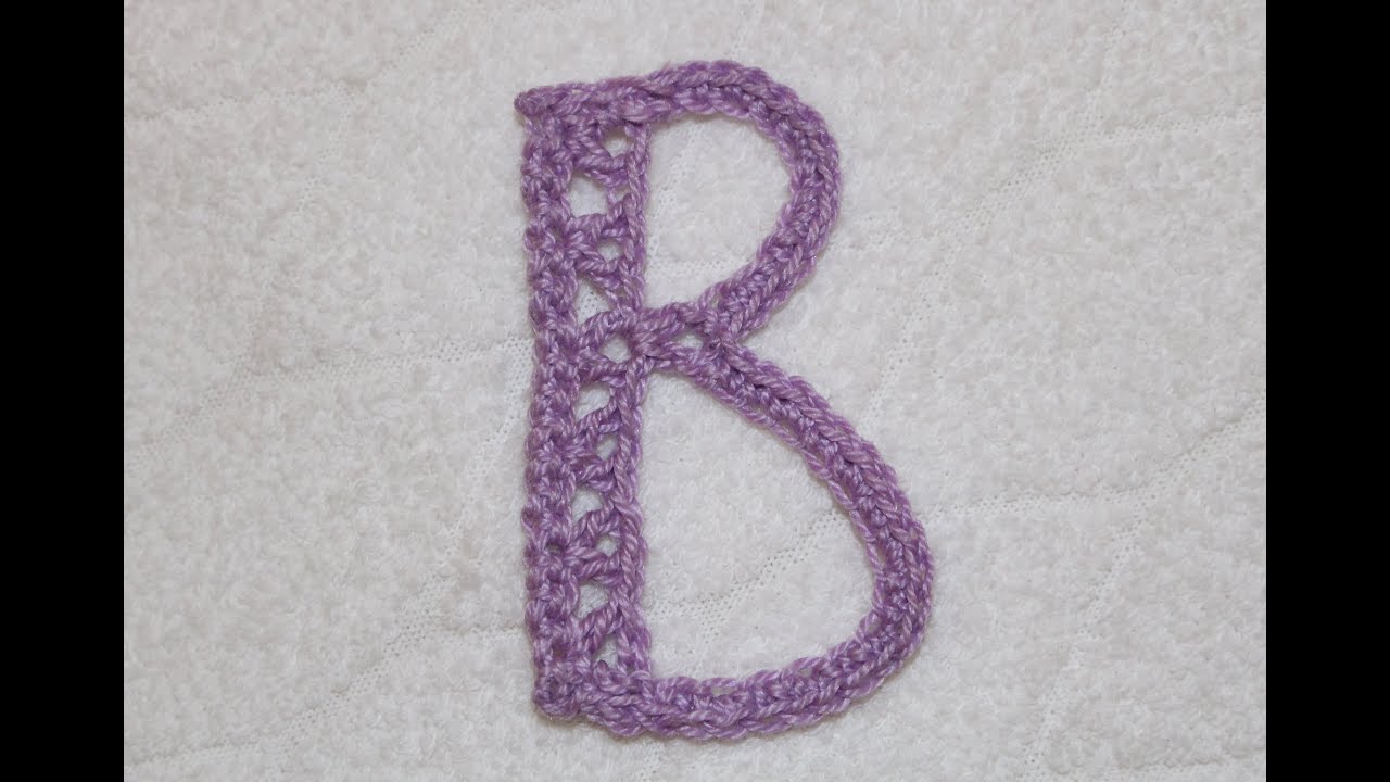 Alfabeto all'uncinetto: lettera B - Crochet alphabet: letter B