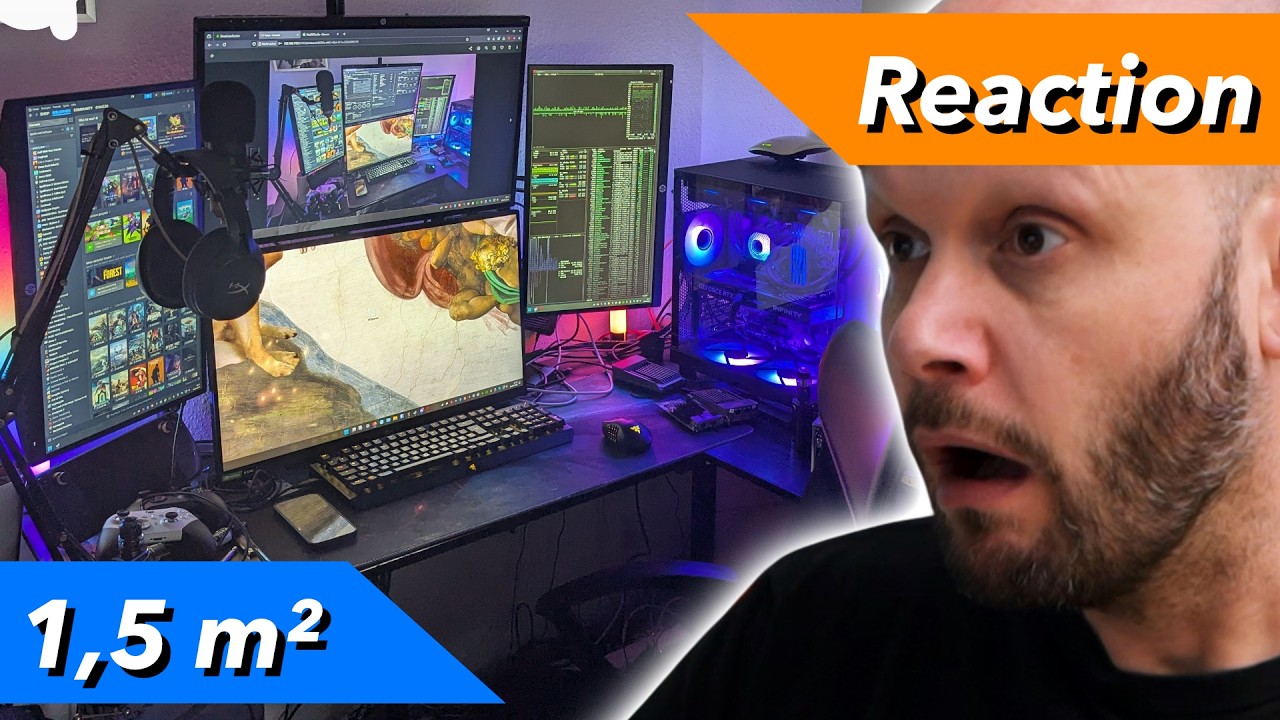 So sehen echte Gamer Setups aus… Chaos inklusive